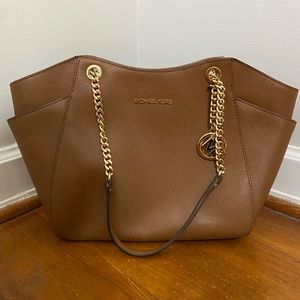 Brown Michael Kors Purse (with gold hardware)